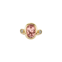 ROSETTE Gold Morganite & Diamond Ring