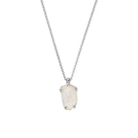 No.31 Silver Rock Crystal Pendant Necklace