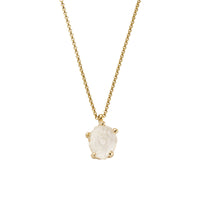 No.11 Gold Rock Crystal Pendant Necklace