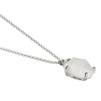 No.32 Silver Rock Crystal Pendant Necklace
