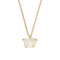 No.9 Gold Rock Crystal Pendant Necklace