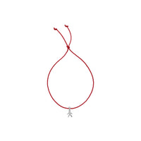 Silver Little Boy Cord Bracelet