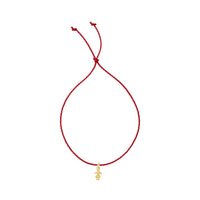 Gold Little Girl Cord Bracelet