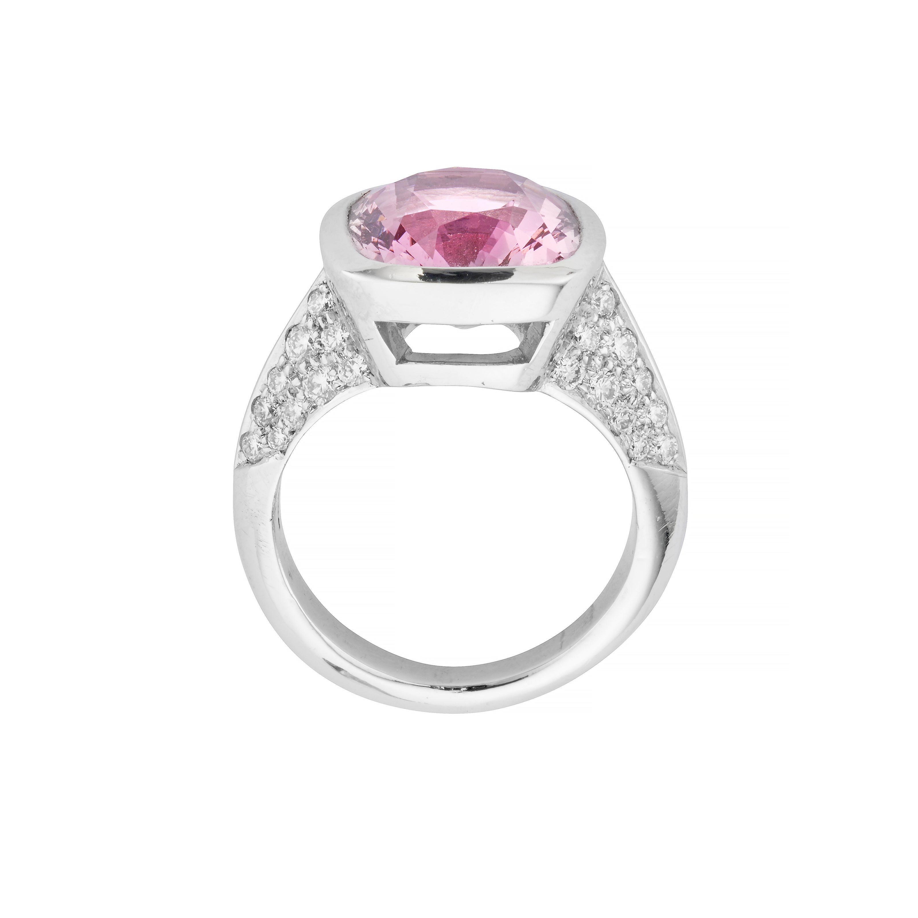 SAKURA White Gold Spinel & Diamond Ring