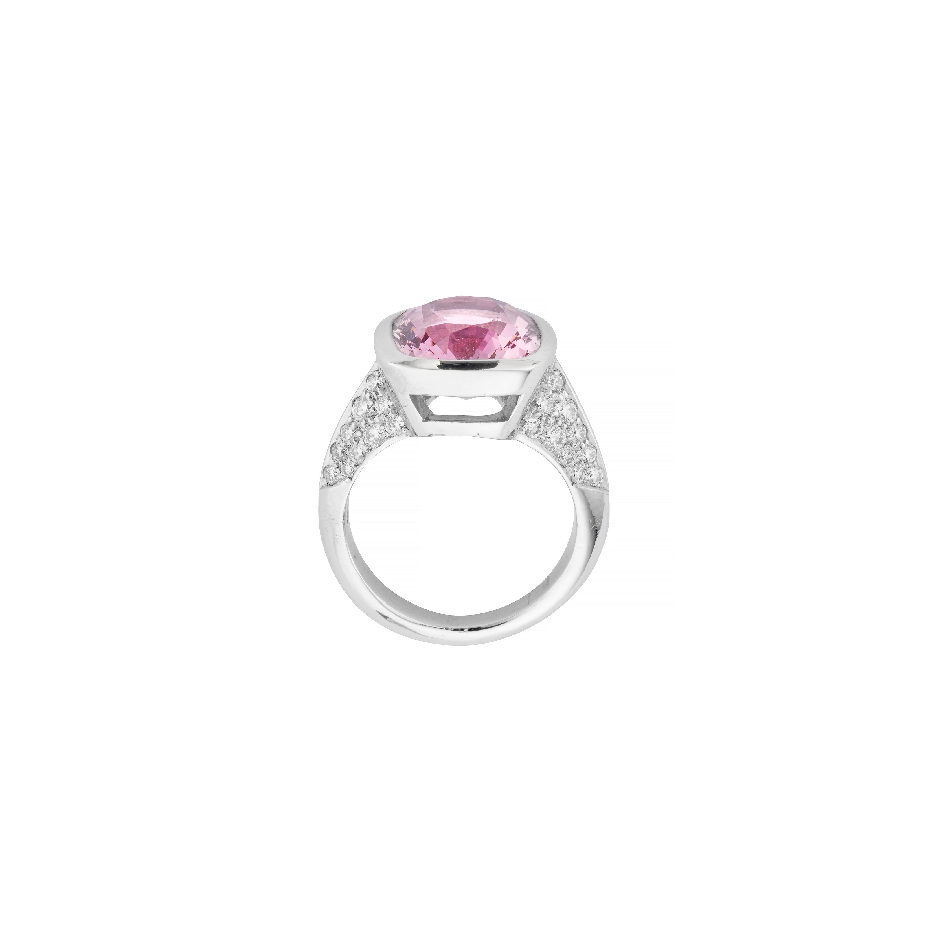 SAKURA White Gold Spinel & Diamond Ring