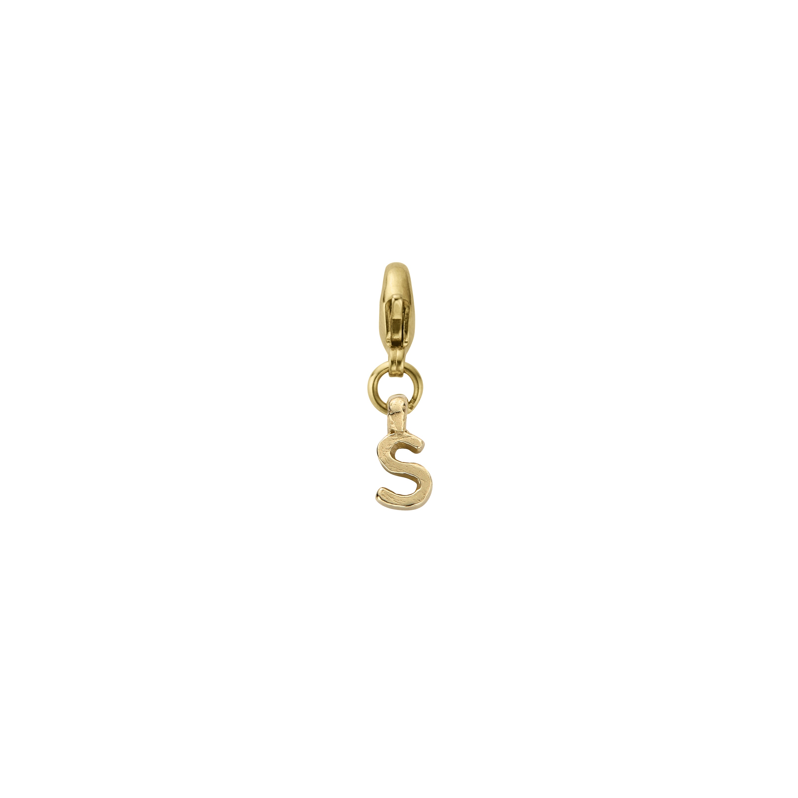 Gold Mini Alphabet Lobster Charm