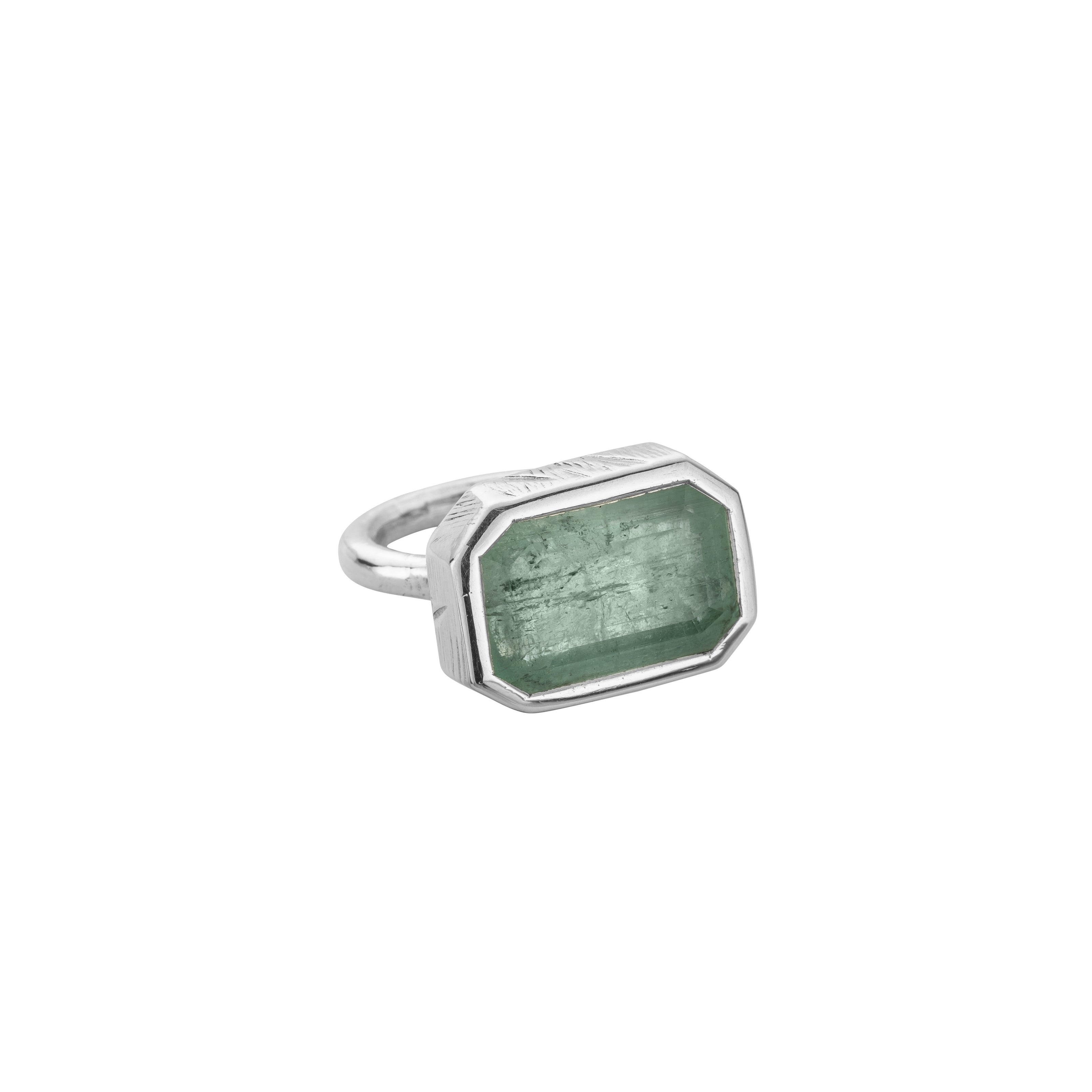 SIERRA Silver Emerald Ring