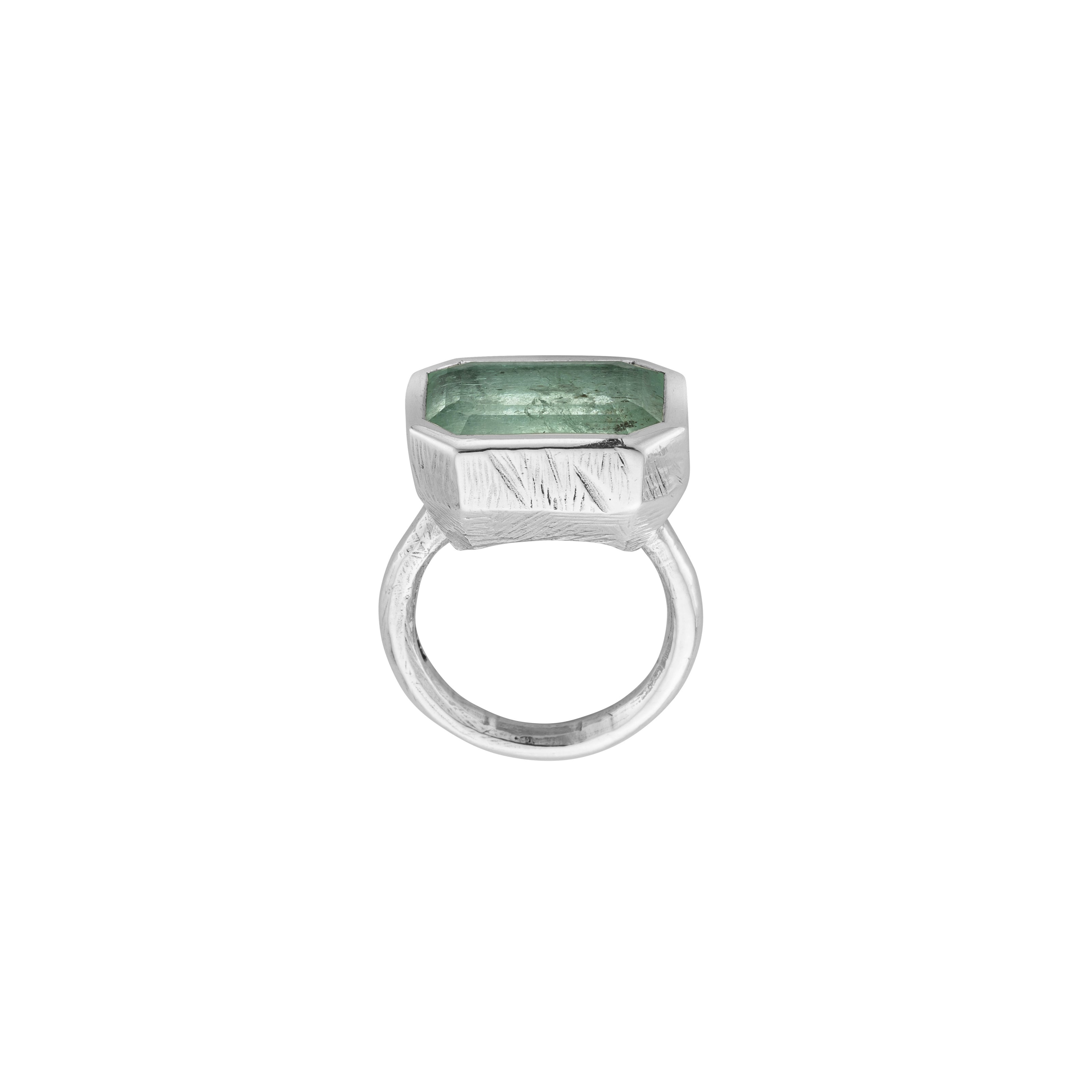 SIERRA Silver Emerald Ring