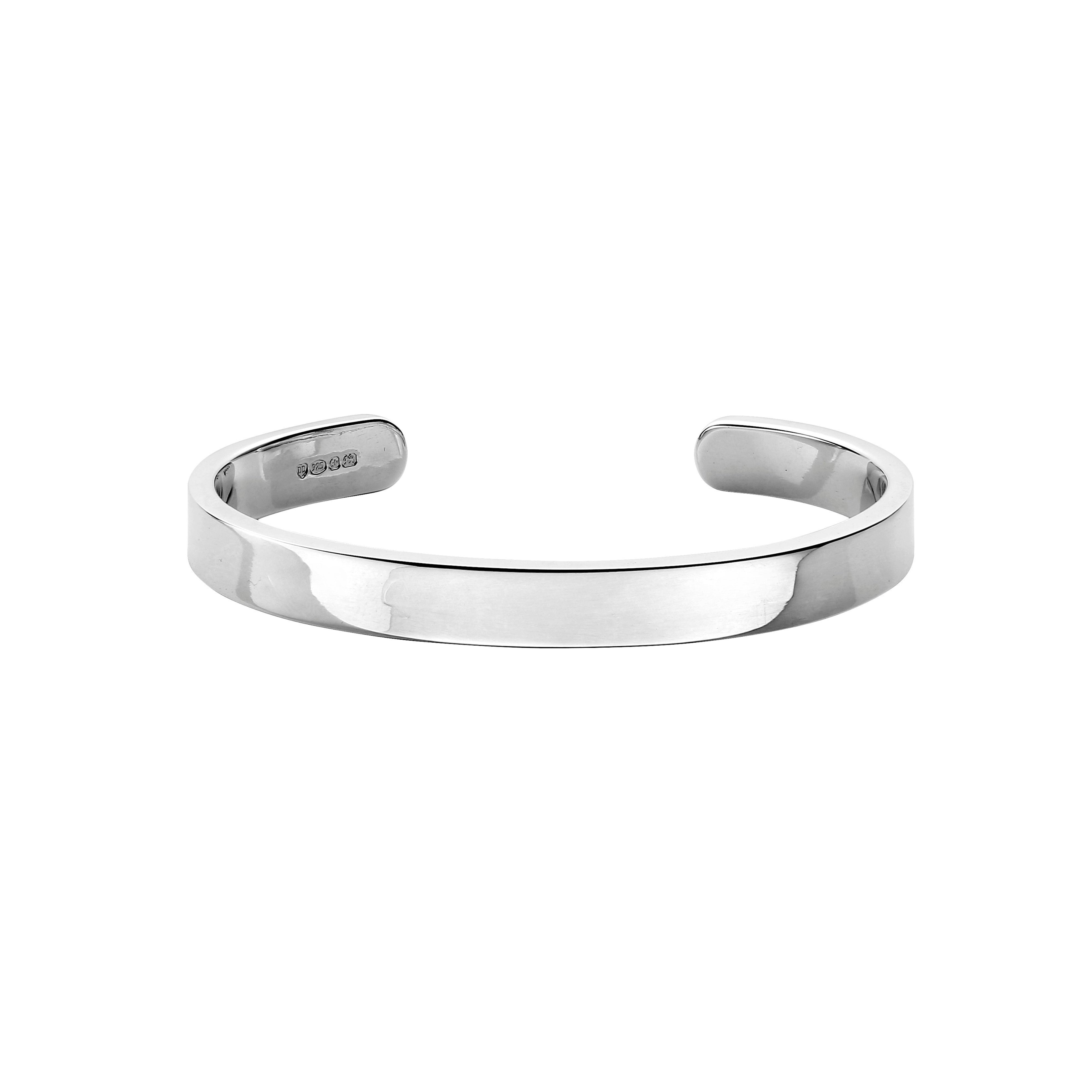 アクセサリー silver 925 simple design bangle Silver Luxury Signature Bangle – Daniella Draper