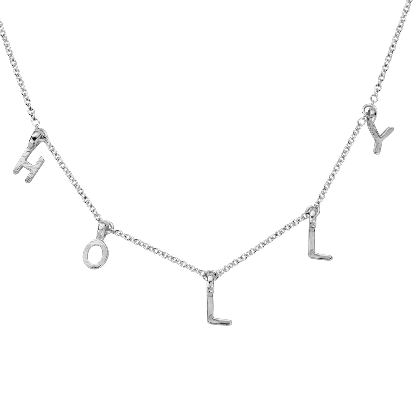 Silver Fixed Alphabet Necklace