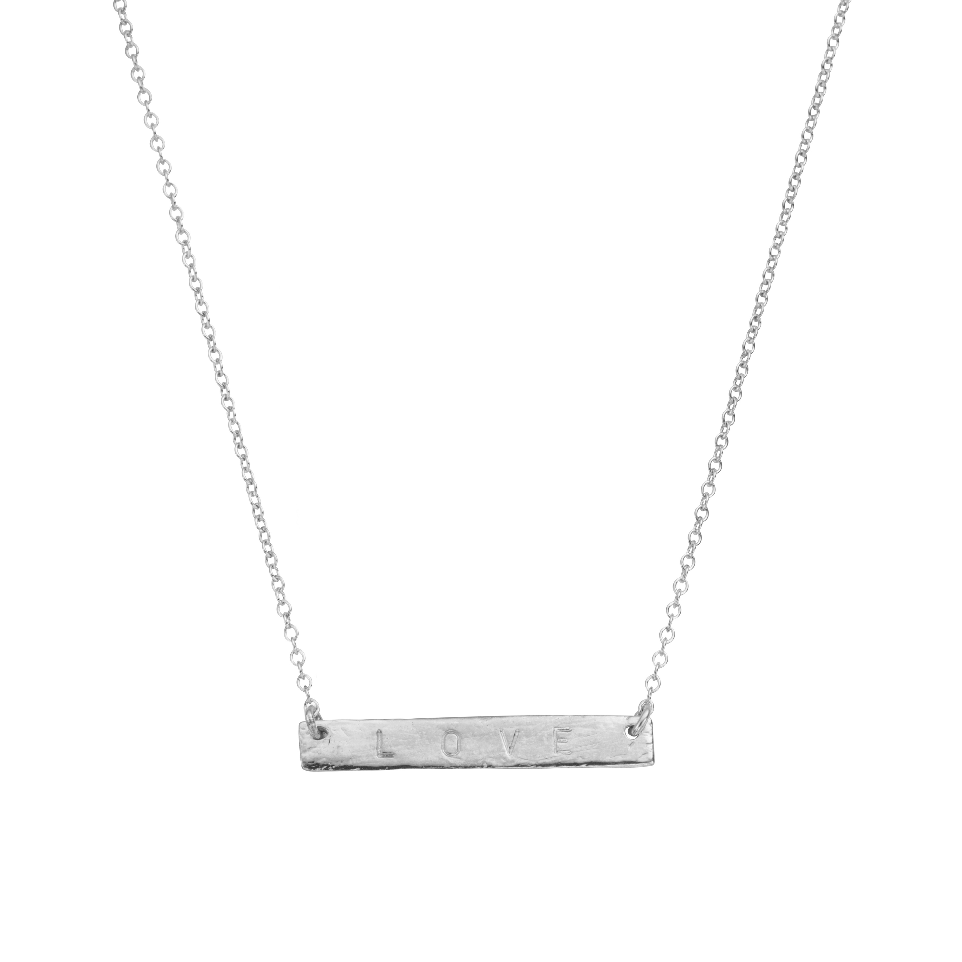 Silver Bar Necklace