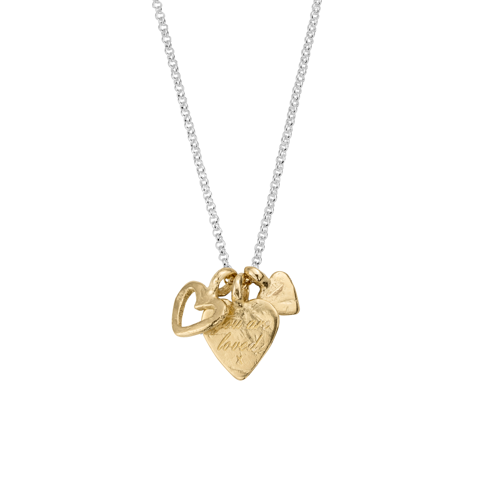 Silver & Gold A Lot of Love Necklace