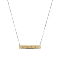 Silver & Gold Bar Necklace