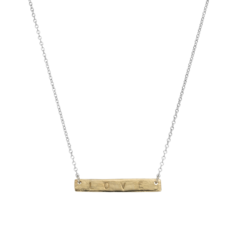 Silver & Gold Bar Necklace