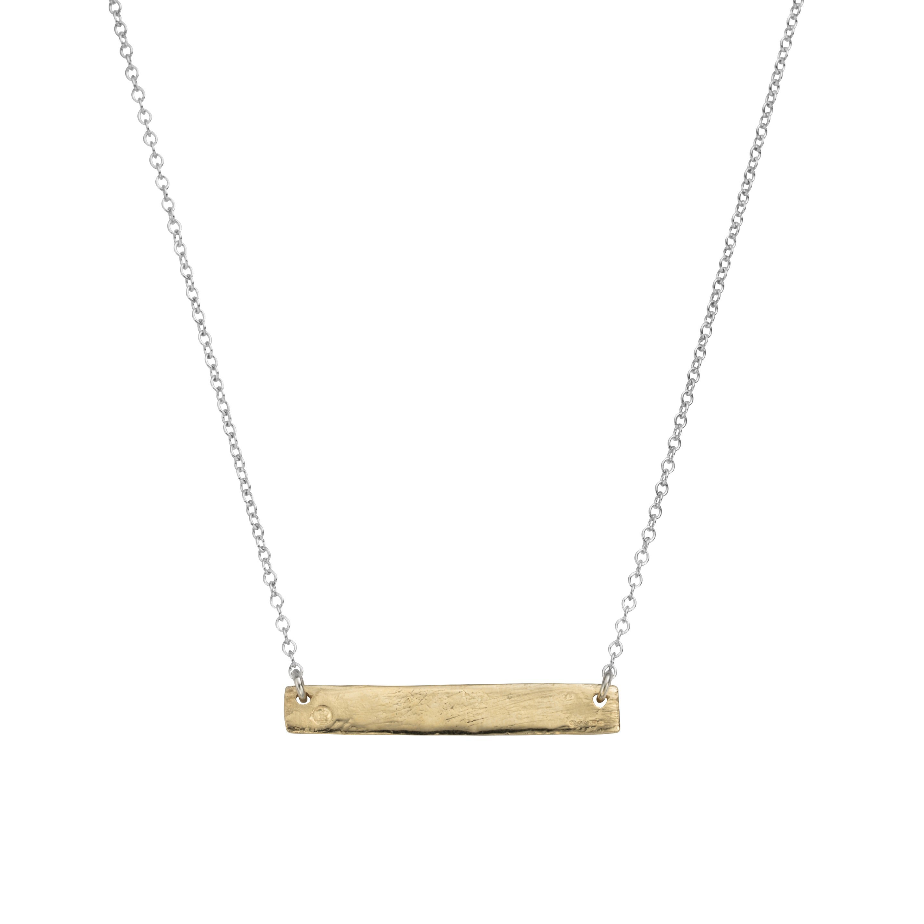 Silver & Gold Bar Necklace