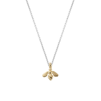 Silver & Gold Mini Honey Bee Necklace