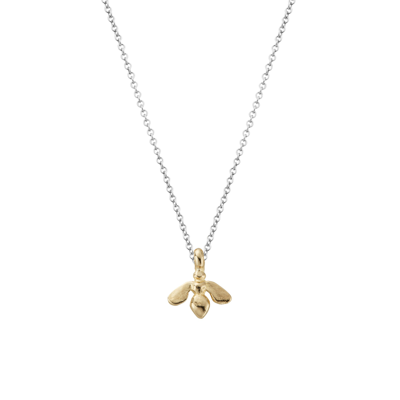Silver & Gold Mini Honey Bee Necklace