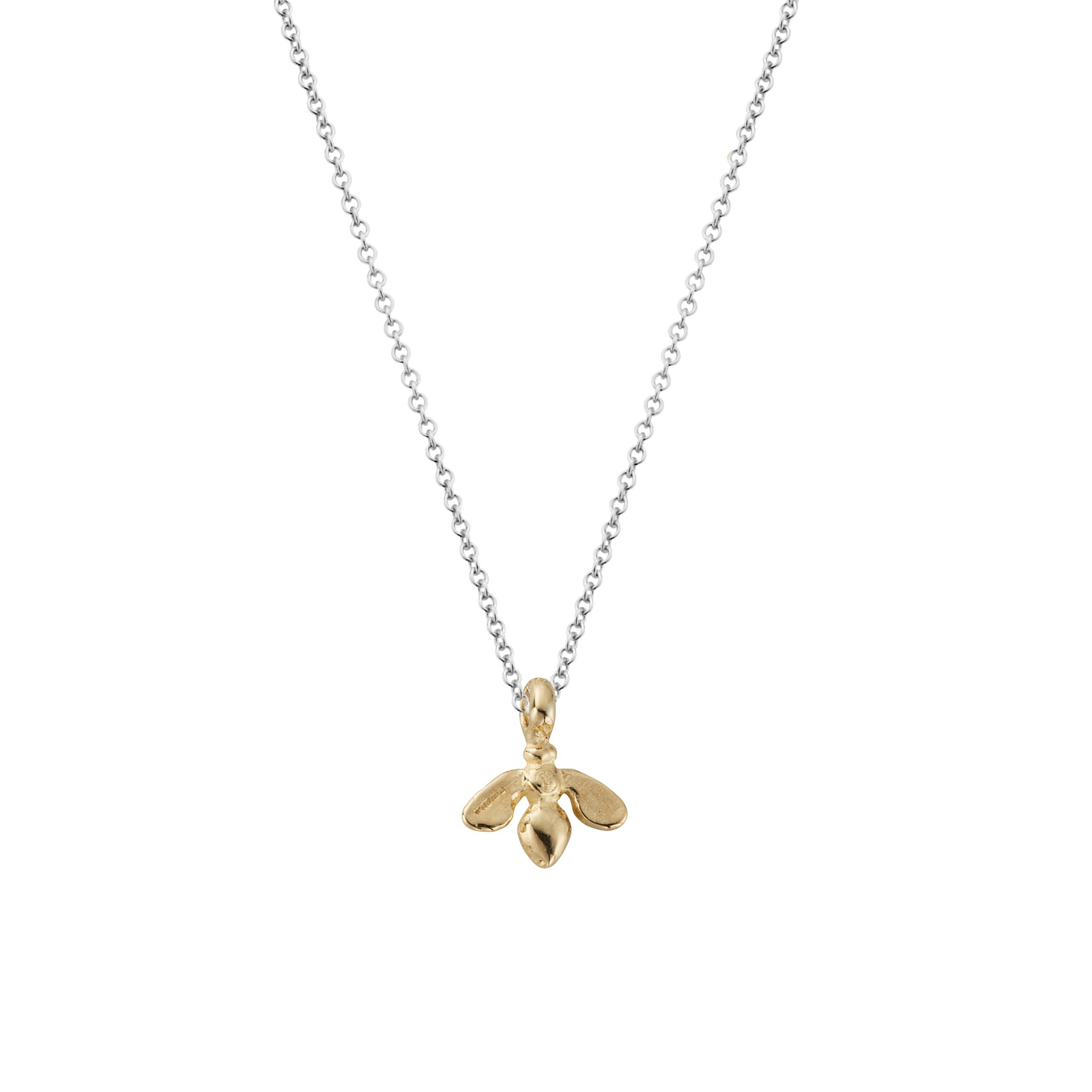 Silver & Gold Mini Honey Bee Necklace