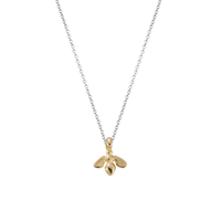Silver & Gold Mini Honey Bee Necklace