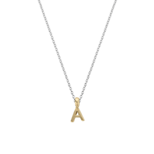 Silver & Gold Mini Alphabet Necklace