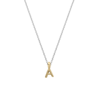 Silver & Gold Mini Alphabet Necklace