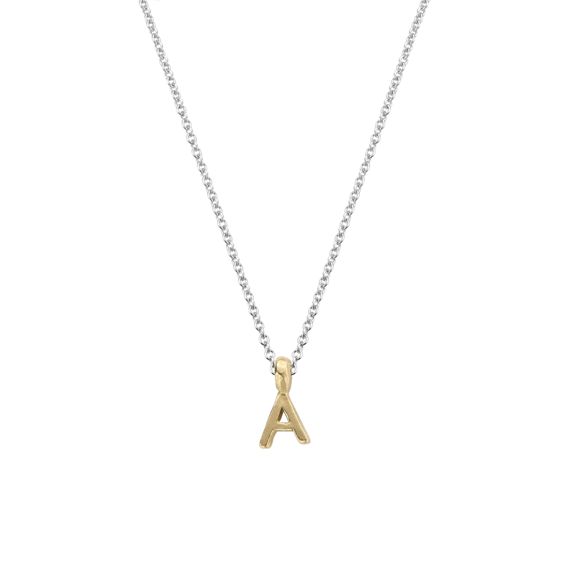 Silver & Gold Mini Alphabet Necklace