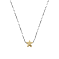 Silver & Gold Wishing Star Necklace