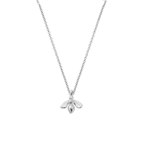 Silver Mini Honey Bee Necklace