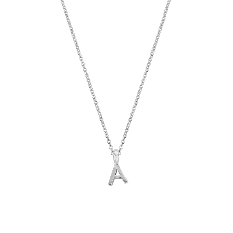 Silver Mini Alphabet Necklace