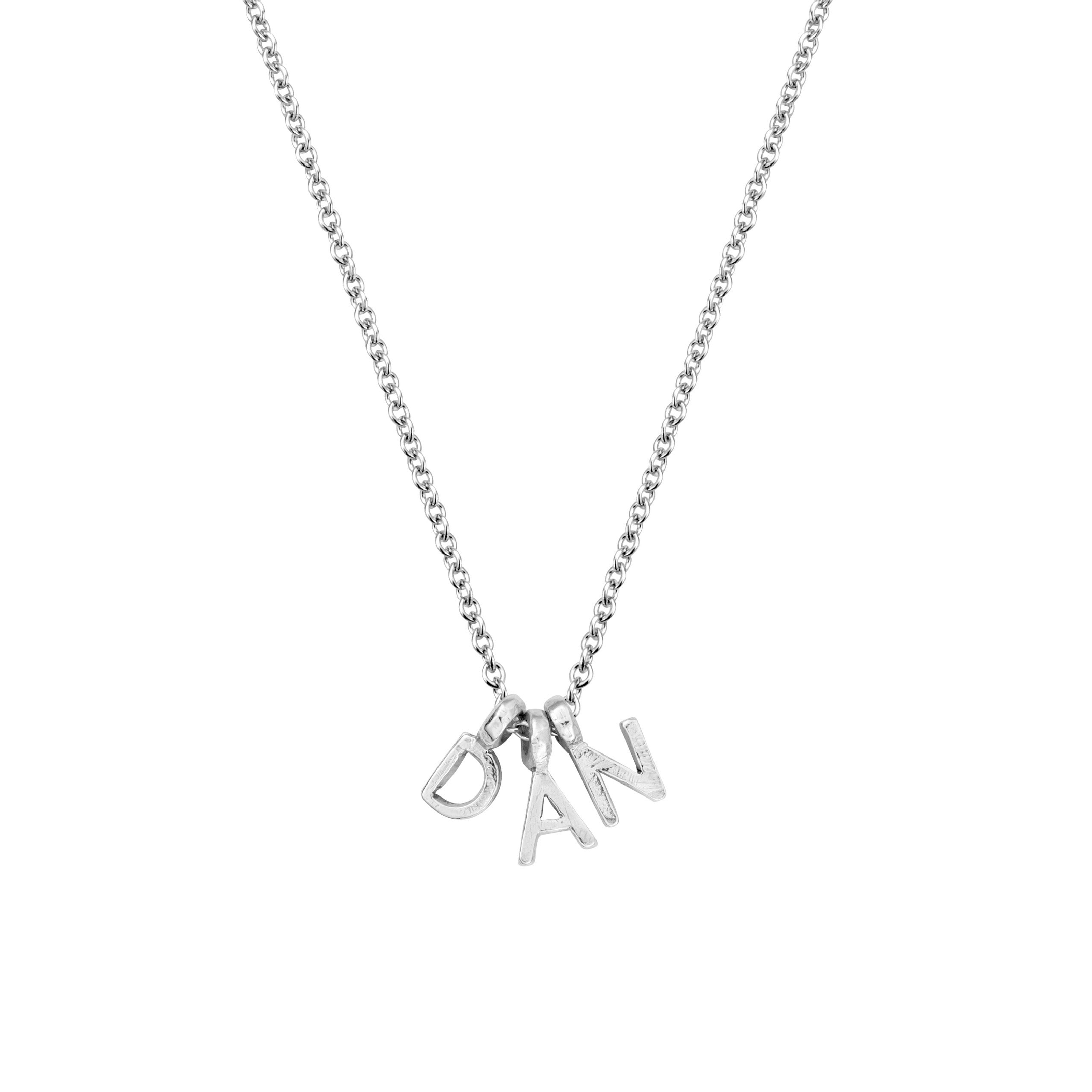 Silver Mini Alphabet Necklace