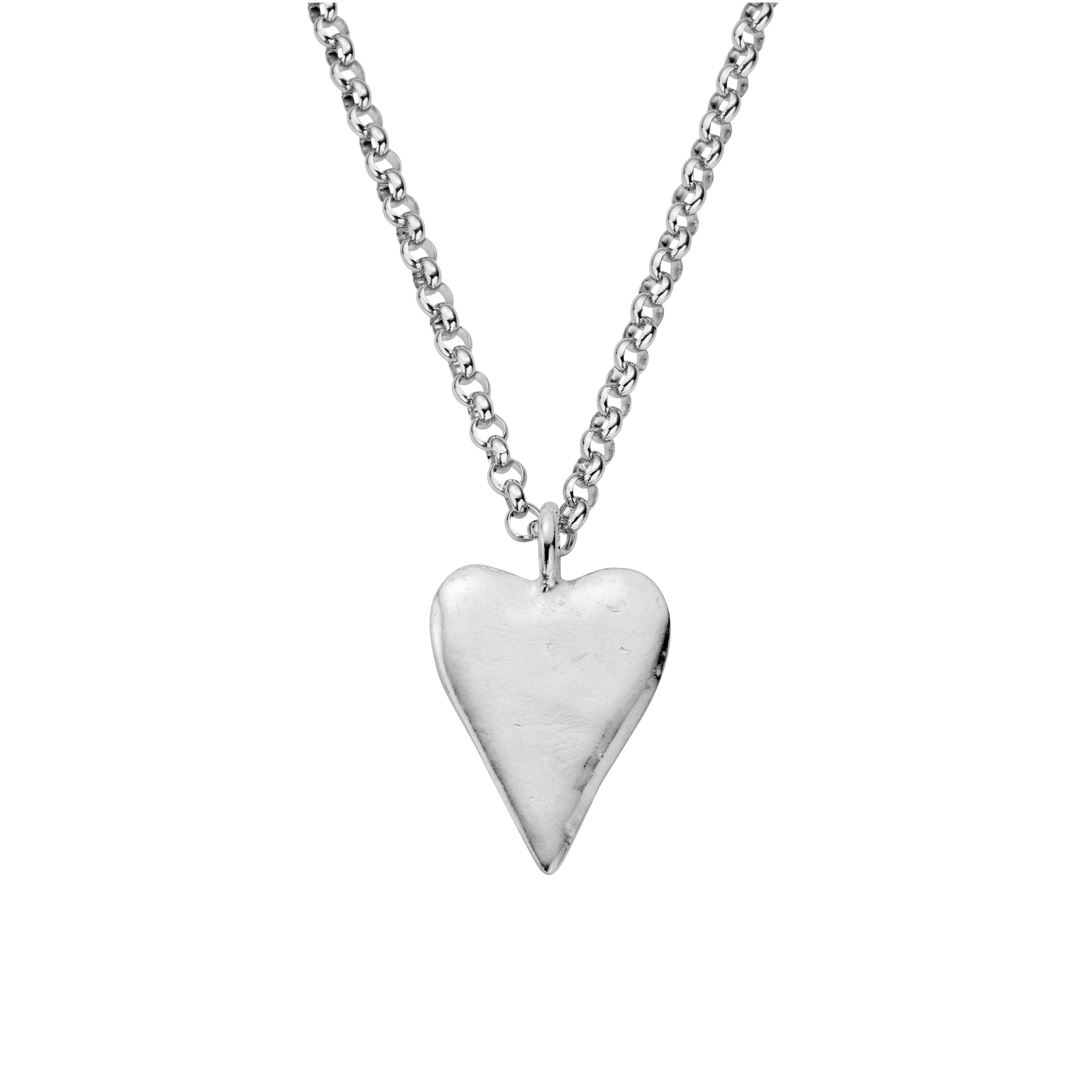 Silver Maxi Heart Necklace