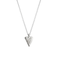 Silver Medium Heart Necklace