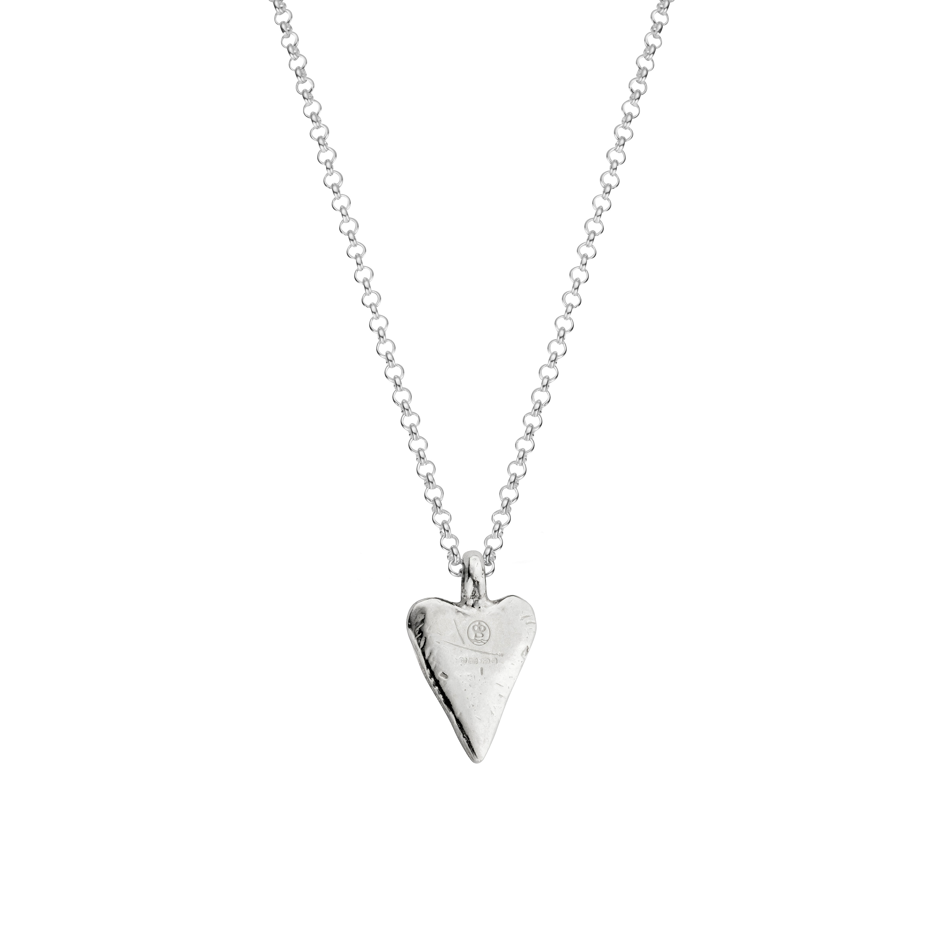 Silver Medium Heart Necklace