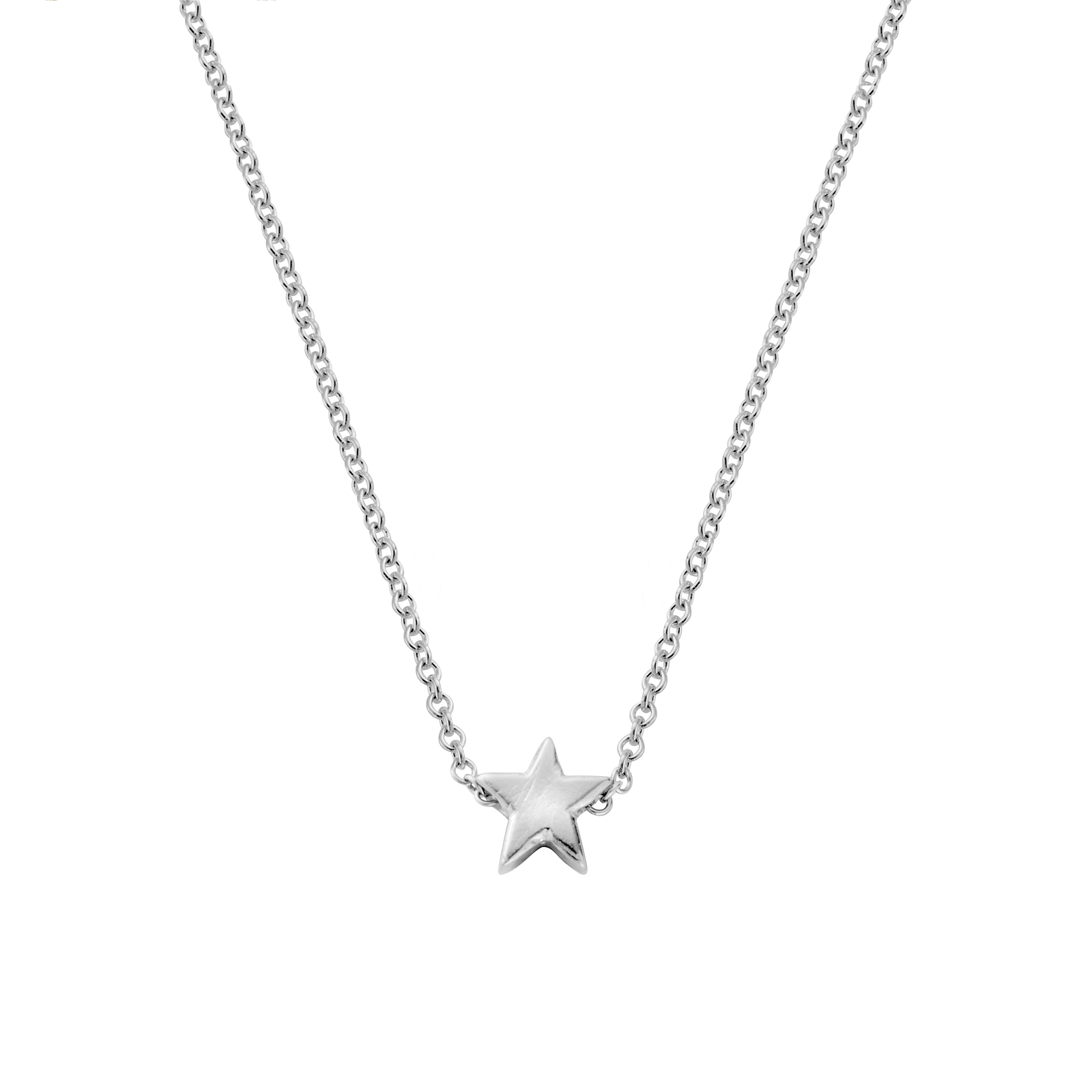 Silver Wishing Star Necklace