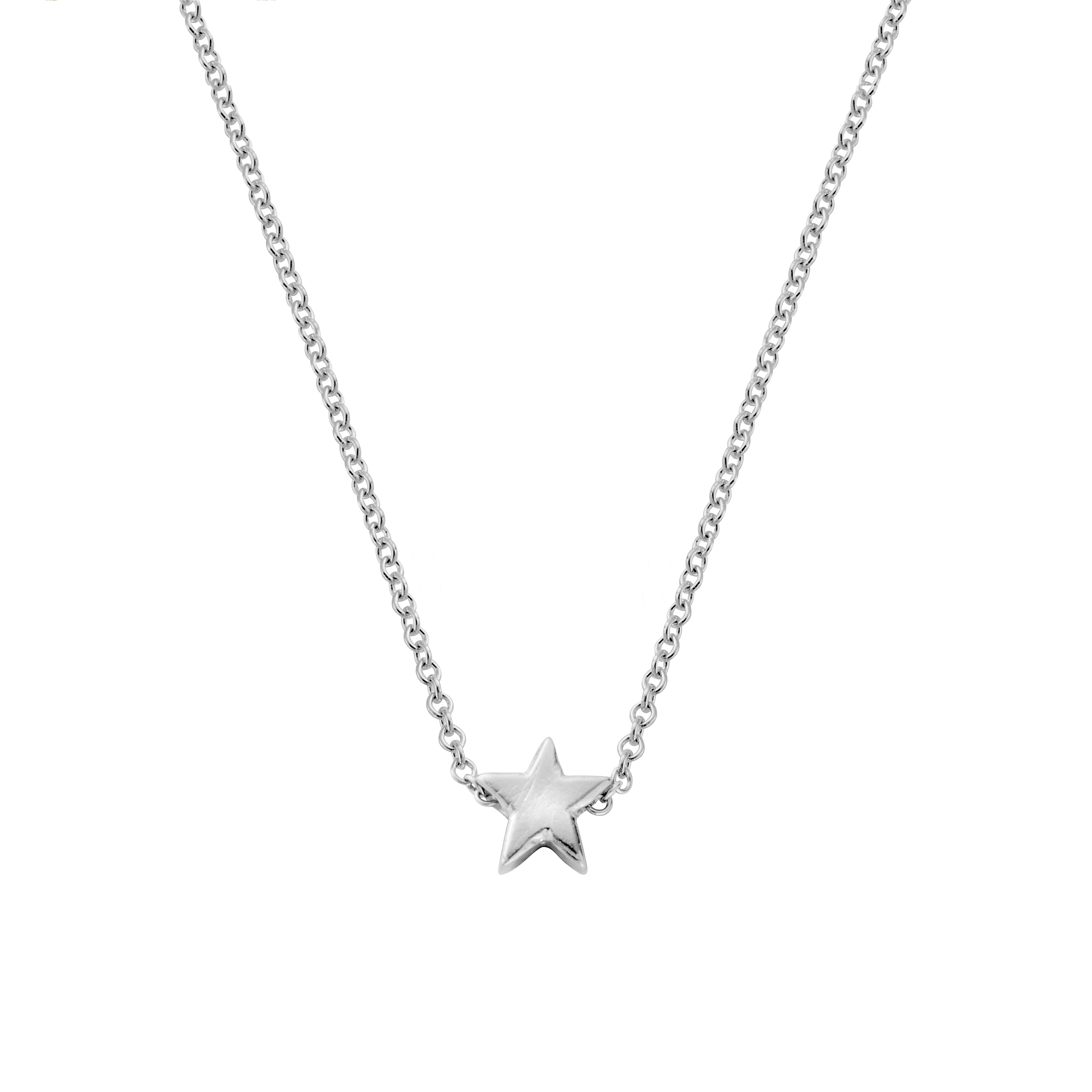 Silver Wishing Star Necklace