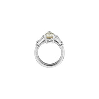 SOLANA White Gold Yellow Sapphire & Diamond Ring