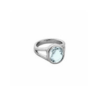 SOSA Silver Zimbaqua Aquamarine Ring