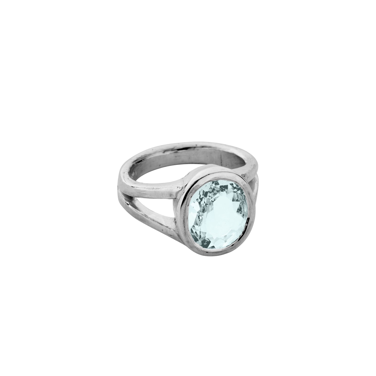 SOSA Silver Zimbaqua Aquamarine Ring