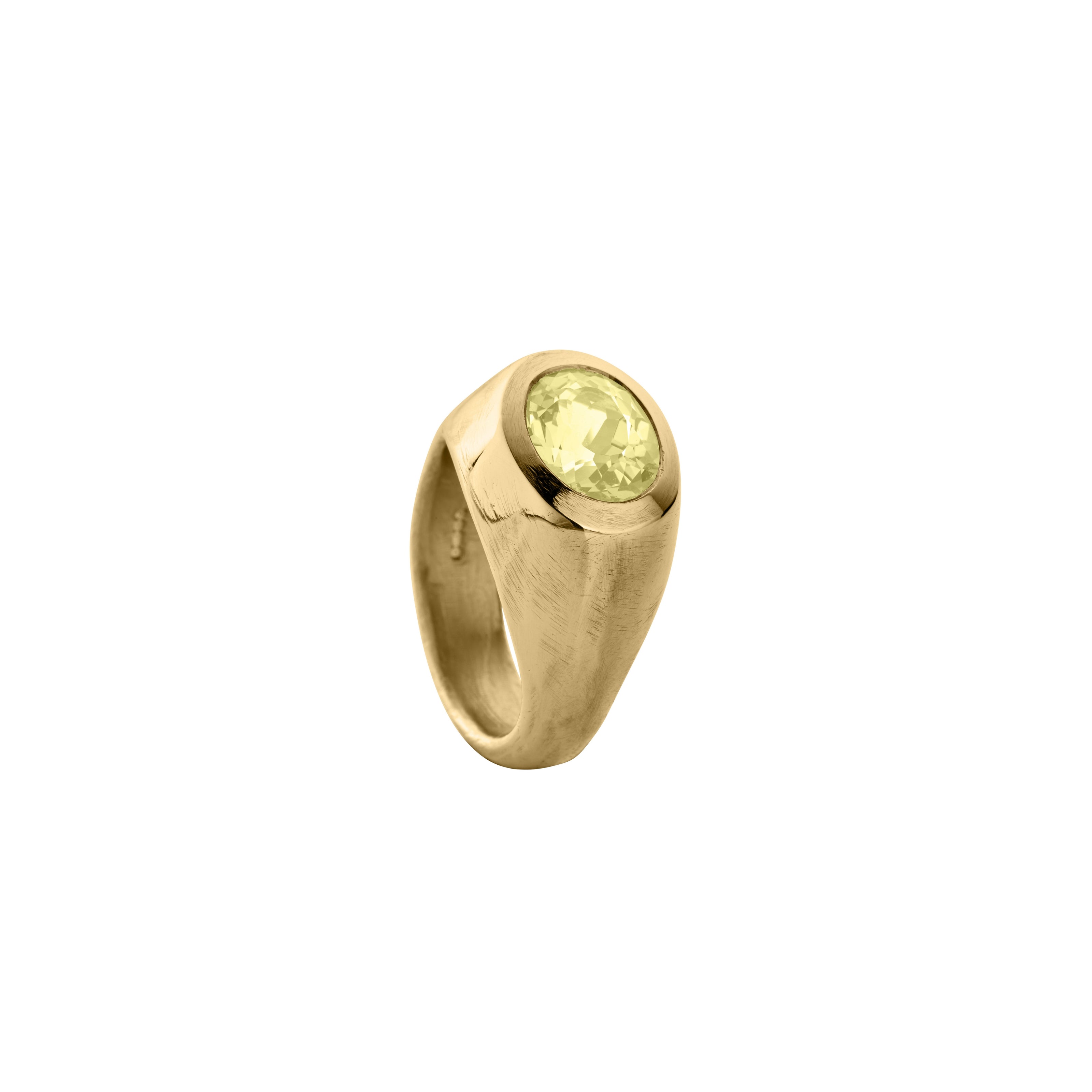 SUNNIVA Gold Zimbaqua Beryl Ring