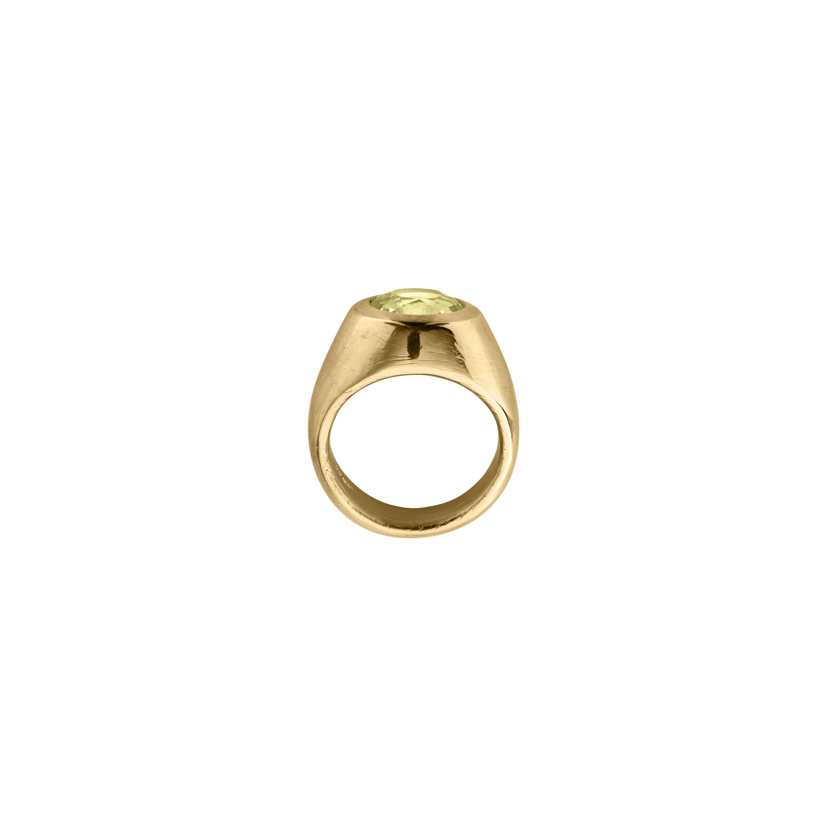 SUNNIVA Gold Zimbaqua Beryl Ring