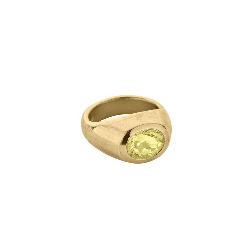 SUNNIVA Gold Zimbaqua Beryl Ring