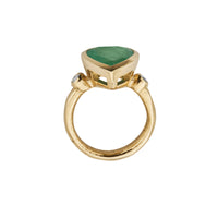 SYLVIE Gold Emerald & Diamond Ring