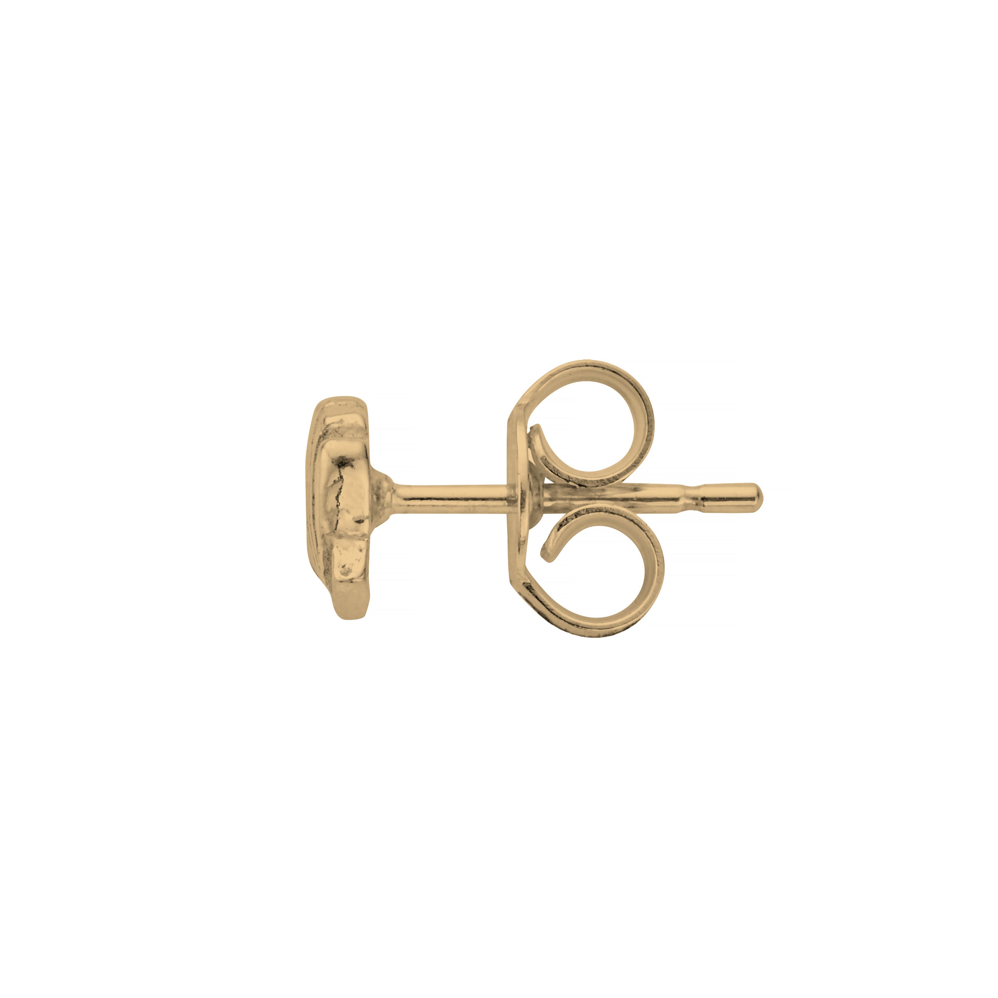 Gold Tiny Scallop Shell Ear Charm