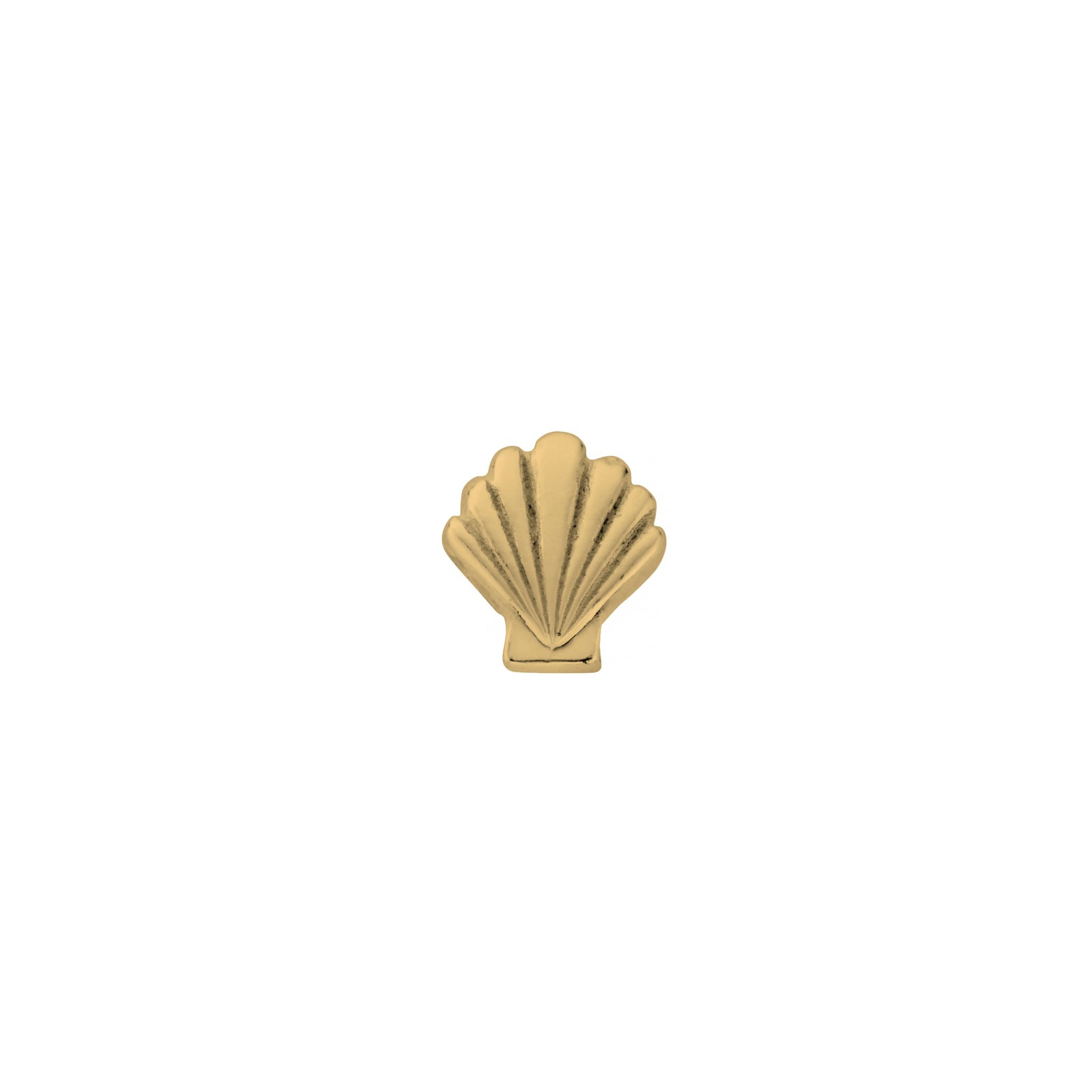 Gold Tiny Scallop Shell Ear Charm
