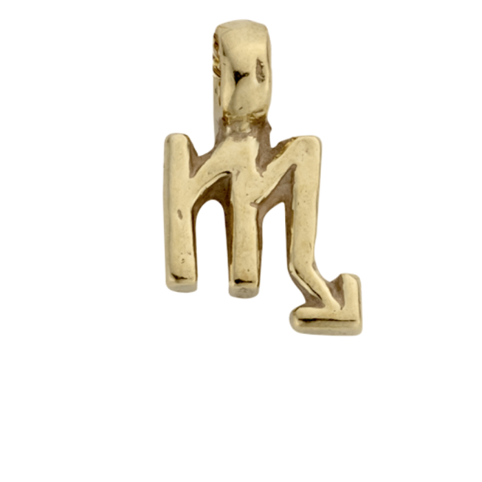 Gold Horoscope & Birthstone Charm