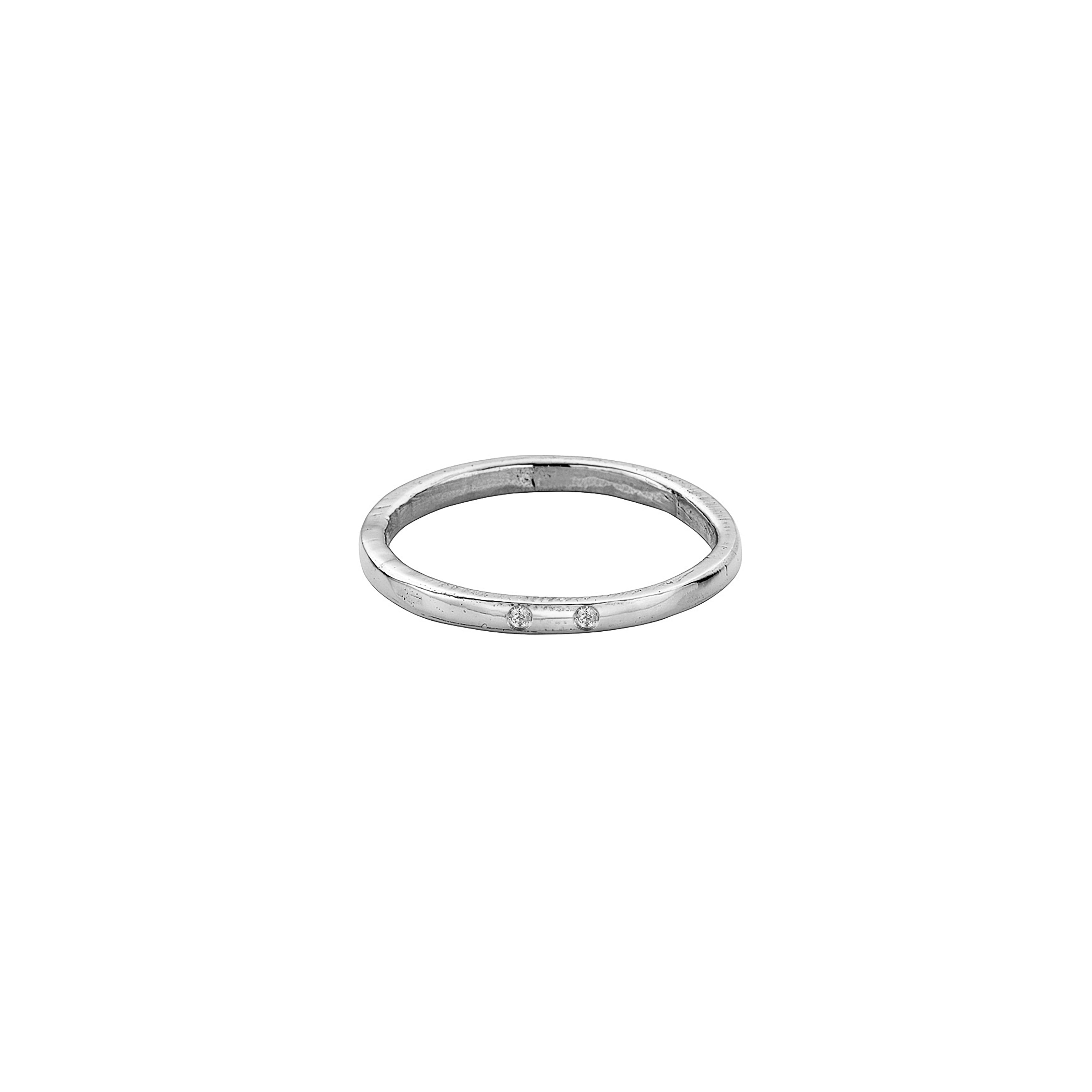 Silver Simple Wedding Band