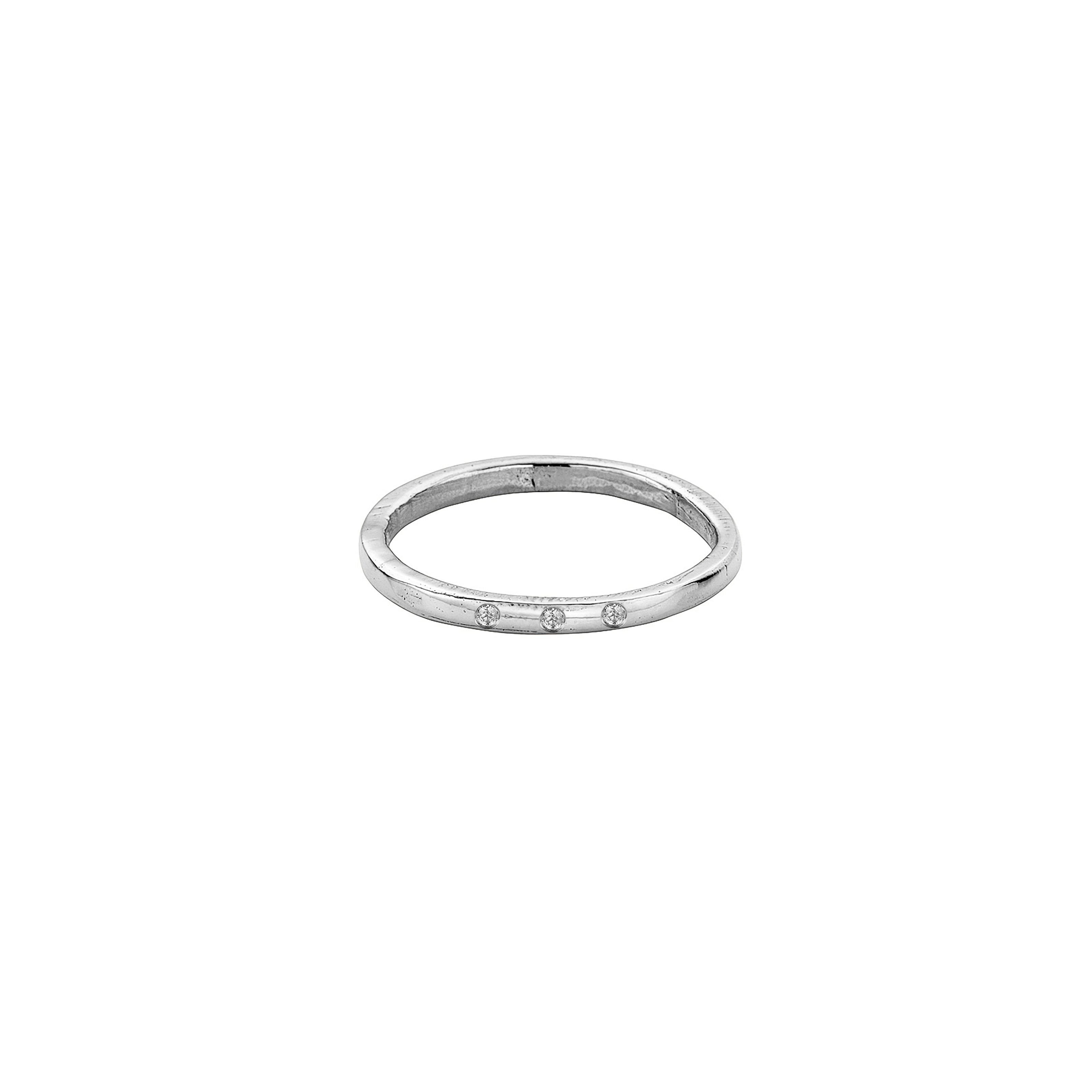Silver Simple Wedding Band