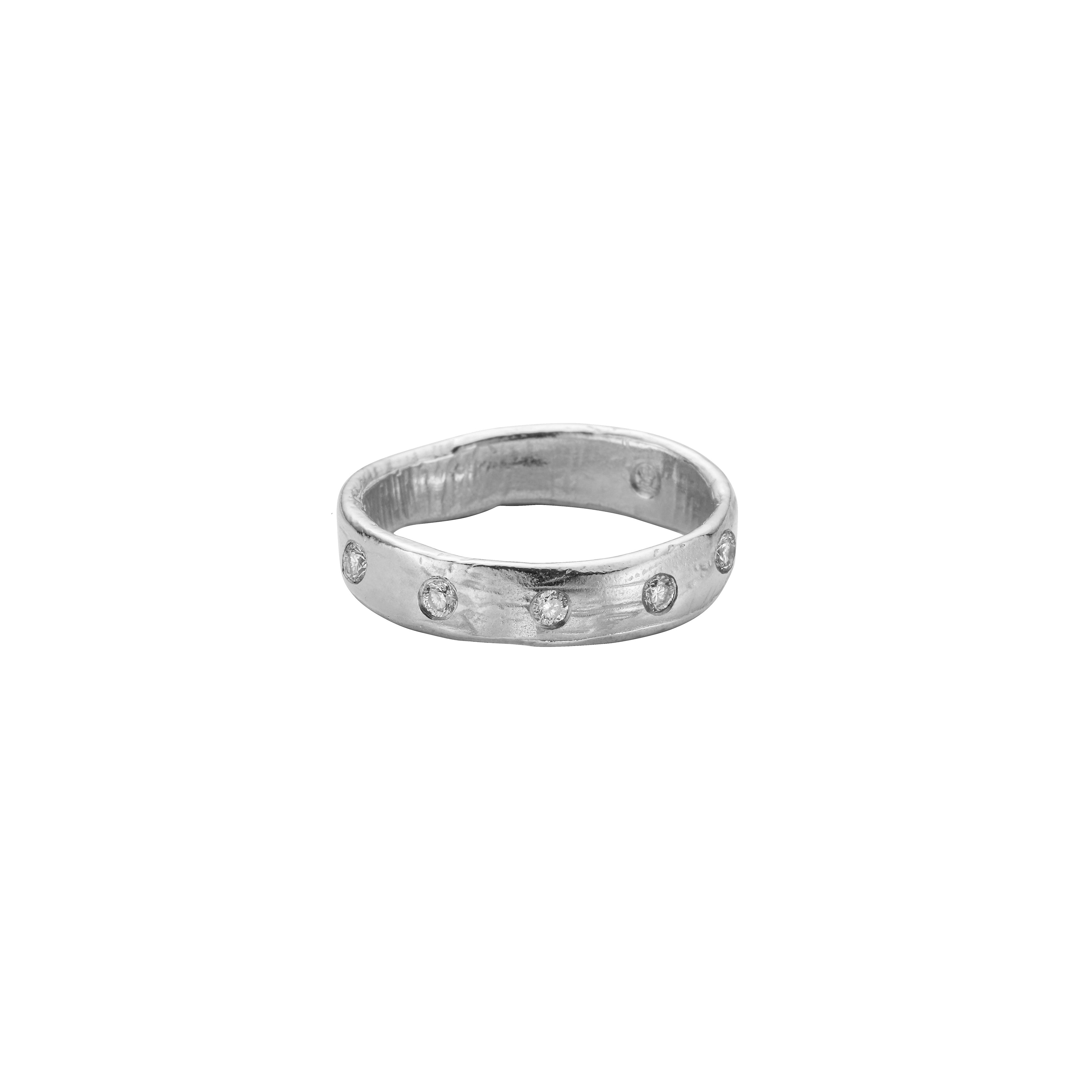 Men's Silver Midi Posey Ring