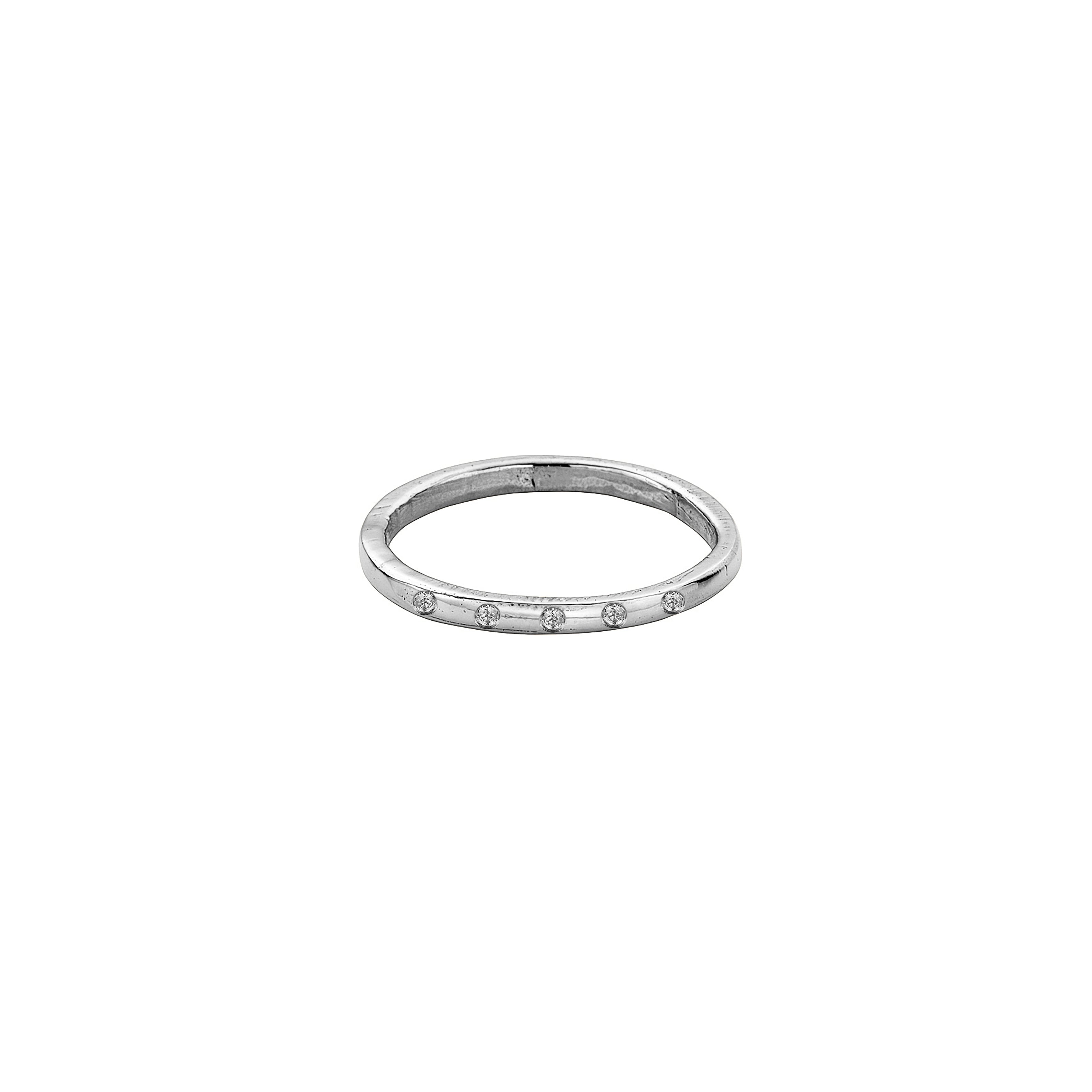 Silver Simple Wedding Band