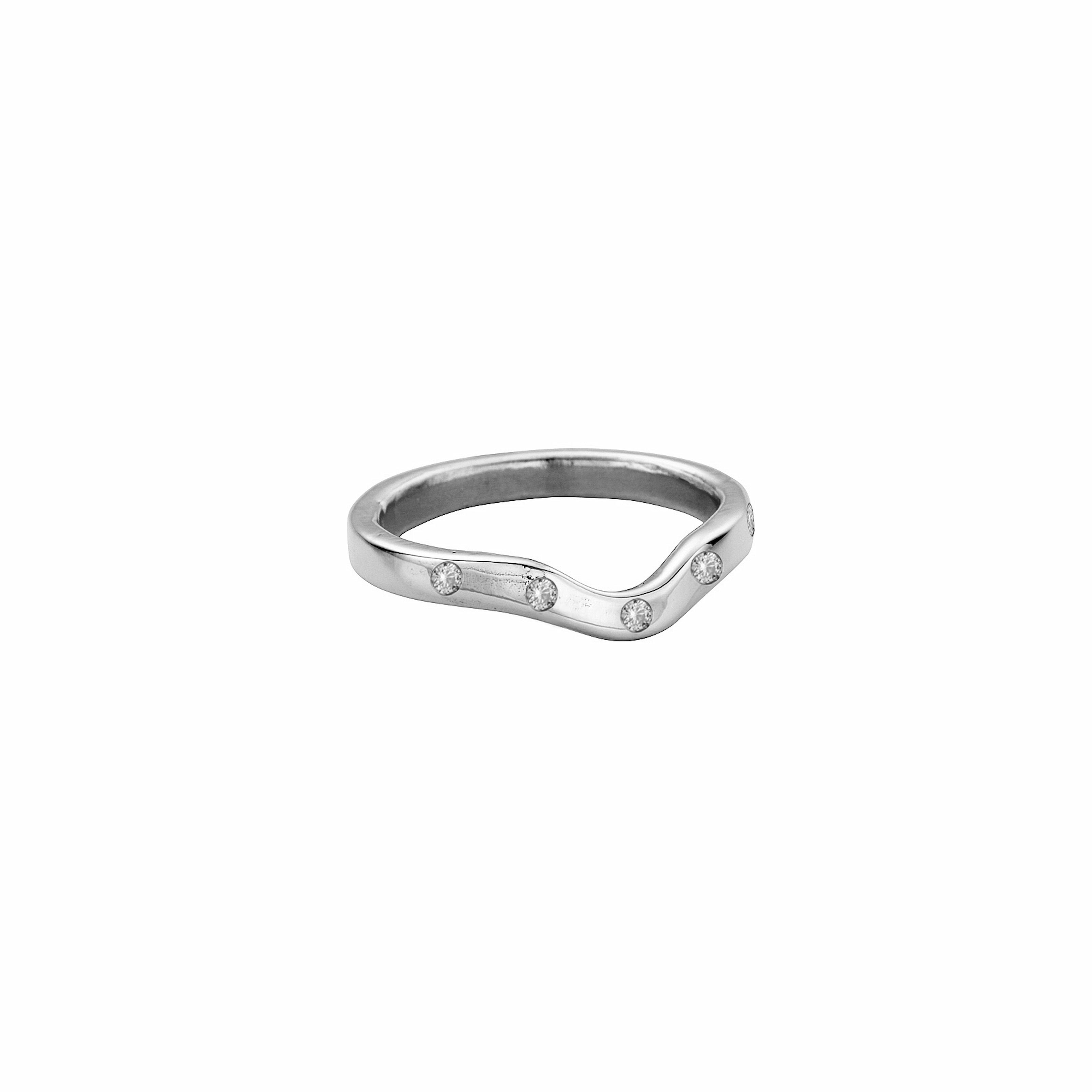 Ladies Silver Wave Wedding Band – Daniella Draper